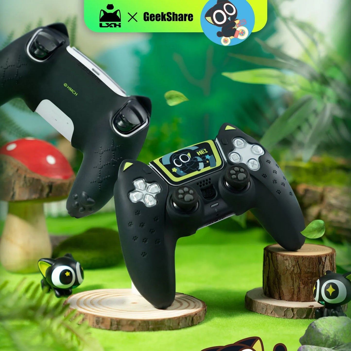 Protective Case Cover for PS5 Controller Skin Cat Paw Anti-Slip Silicone Protective Shell Not Affect Charging Upgrade