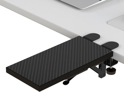 OUGIC Ergonomic Desk Extension Tray, 30 X 15 Cm, Clamp without Perforation, Foldable Keyboard Drawer Tray, Wrist Rest, Computer Stand, 15Cm*30Cm