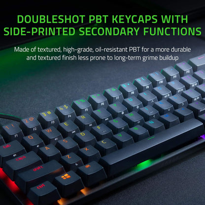 Razer Huntsman Mini 60% Gaming Keyboard: Linear Optical Switches - Black