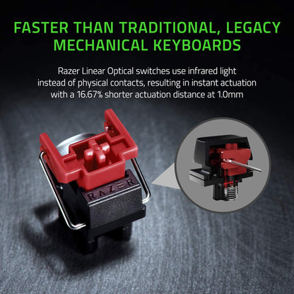 Razer Huntsman Mini 60% Gaming Keyboard: Linear Optical Switches - Black